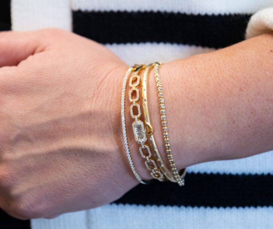 Joslin's Jewelry diamond bracelets.